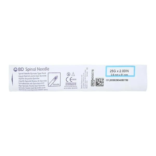 Quincke Spinal Needle 25g 2″