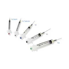 Retractable Technologies Syringe with Hypodermic Needle VanishPoint 10 mL 22 Gauge 1-1/2 Inch Attached Needle Retractable Needle