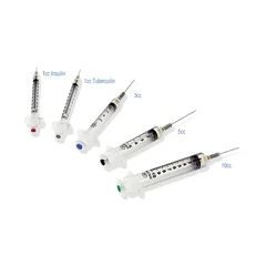 Retractable Technologies Syringe with Hypodermic Needle VanishPoint 10 mL 25 Gauge 1-1/2 Inch Attached Needle Retractable Needle