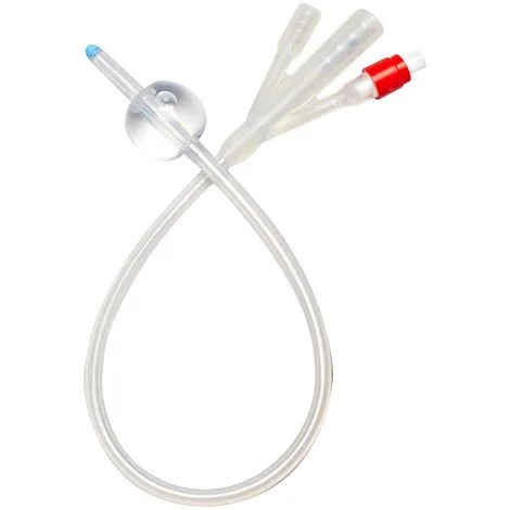 Rusch Soft Simplastic Couvelaire Tip 3-Way Foley Catheter – 30cc Balloon Capacity