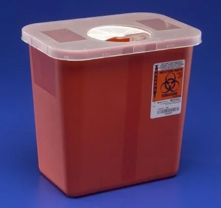 SharpSafety Multi-purpose Sharps Container – 10″ x 10 1/2″ x 7 1/4″, 2 Gallon