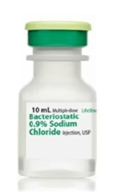 Sodium Chloride Bacteriostatic Injection 0.9% LF MDV 10mL 25/Box