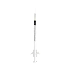 Sol-Millennium Medical Tuberculin Syringe with Needle Sol-Care 0.5 mL 27 Gauge 1/2 Inch Attached Needle Retractable Needle