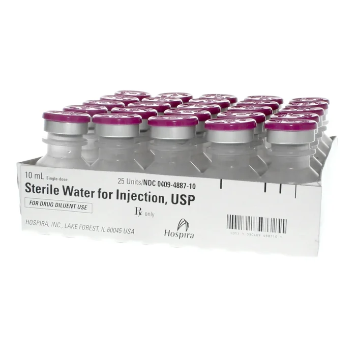 Sterile Water for Injection, Preservative Free Injection 10 mL