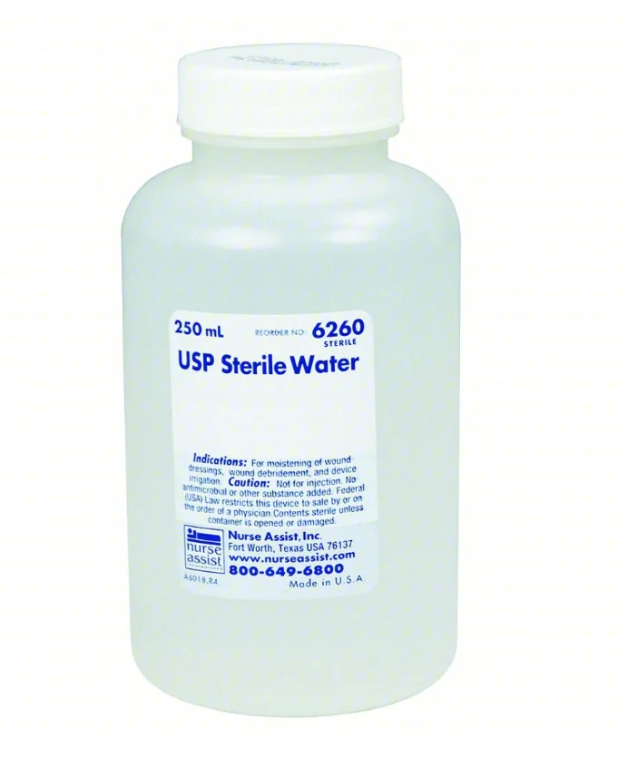 Sterile Water Irrigation Solution, 250mL 24/Case