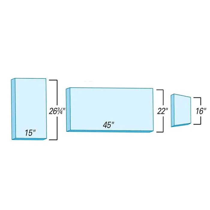 Support Surfaces for Shampaine 2605 NLH, 3-Piece Support Surface for Shampaine 2605 NLH, 3-pc., Premium Saver – 910266DBW