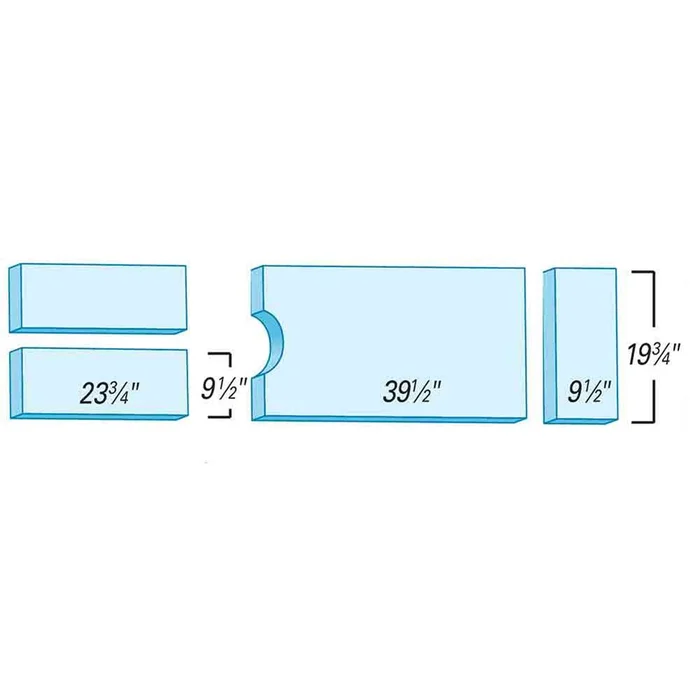 Support Surfaces for Skytron 5000/6000 Splitting, 4-Piece Support Surface for Skytron 5000/6000 Sp., 4-pc., Basic – 910259SBW