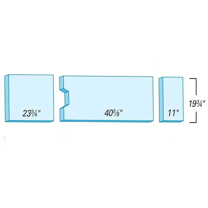 Support Surfaces for Skytron 6001 with Foot Cutout Support Surface for Skytron 6001 w/Foot Cutout, Basic – 910260SBW
