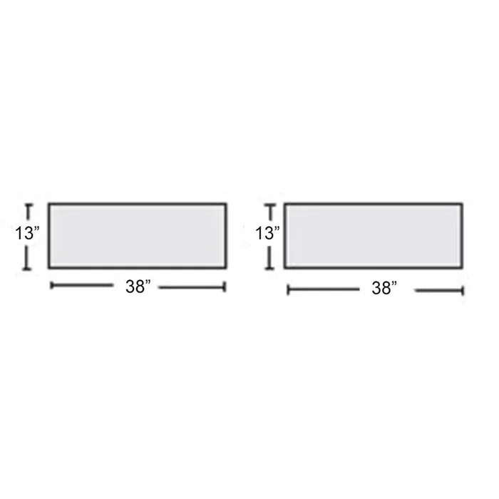 Support Surfaces for Toshiba CT Narrow Table, 2-pc. Set Support Surface for Toshiba CT 2-Piece Narrow Table, Basic – 910439NBW