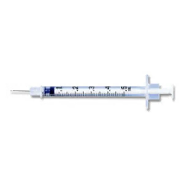 TB Syringe/Needle 27gx1/2″ 0.5cc Gray Conventional No Dead Space