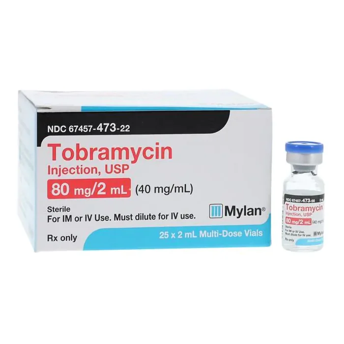 Tobramycin Sulfate Injection 40mg/mL MDV 2mL 25/Package