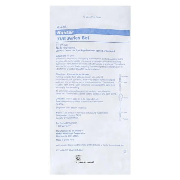 Uromatic TUR Series Tubing Irrigation Set Plastic _, 12/Case
