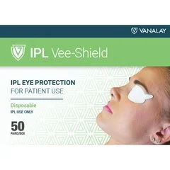 Vanalay IPL Eye Protector Vee-Shield One Size Fits Most Adhesive, 50/BX