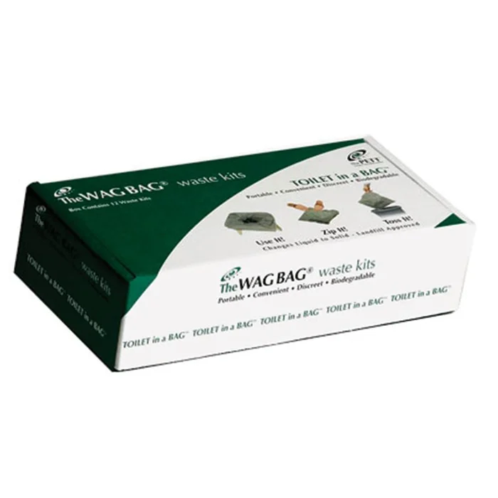 WAG BAG Toilet in a Bag Waste Kit Toilet in a Bag Waste Kit, 12/pk – 71849