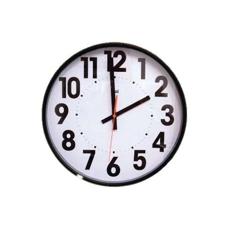 Wall Clock With Large Bold Numbers