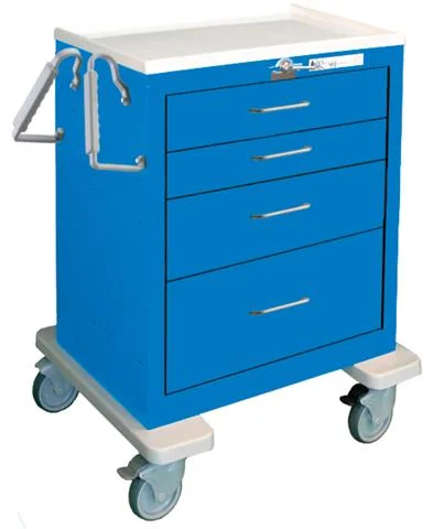Waterloo Short 4 Drawer Cart, Blue