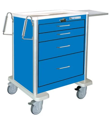 Waterloo Short 4 Drawer Lightweight Cart, Blue