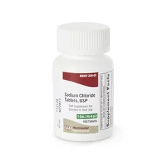 Westminster Pharmaceuticals Sodium Chloride Supplement, 1 Gram Strength Tablet, 100 per Bottle
