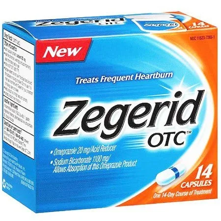 Zegerid OTC Heartburn Relief Capsules 14 Count