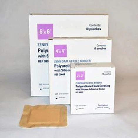 ZeniMedical Zenifoam Gentle Border Polyurethane Foam Dressing